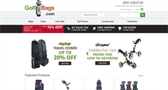 Desktop Screenshot of golfbags.com